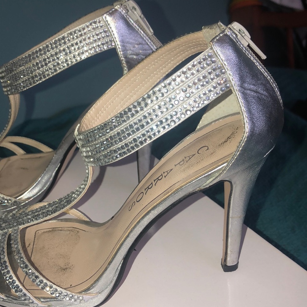 Silver Rhinestone Heels - Picture 3 of 4